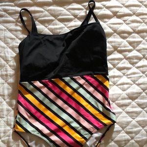 One piece swimsuit. Worn once on vacation.